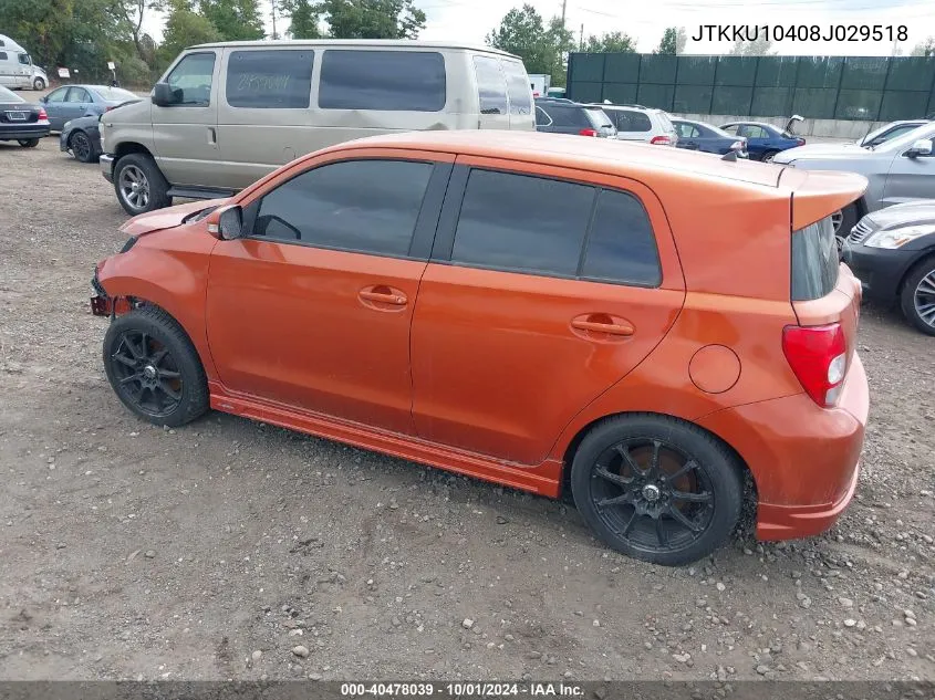 2008 Scion Xd VIN: JTKKU10408J029518 Lot: 40478039