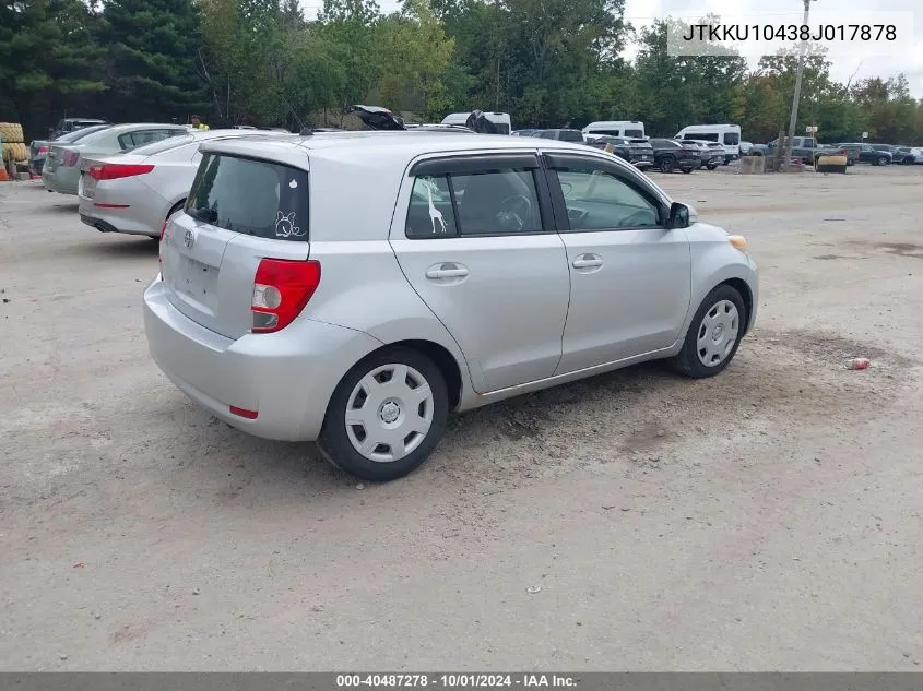 2008 Scion Xd VIN: JTKKU10438J017878 Lot: 40487278