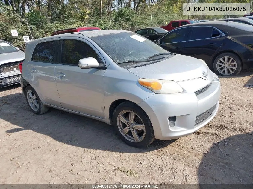 2008 Scion Xd VIN: JTKKU104X8J026075 Lot: 40512176