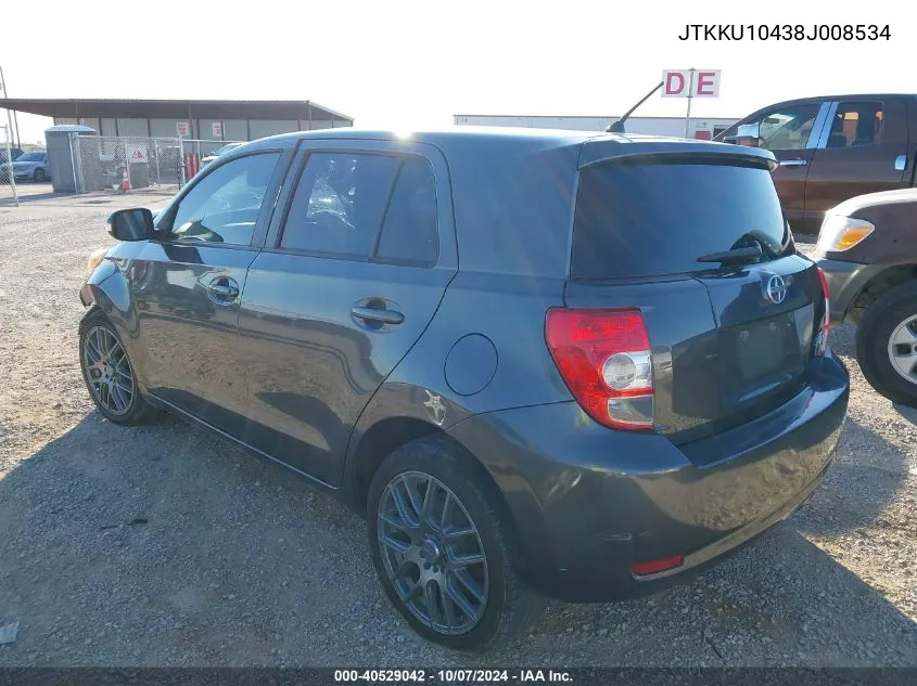 2008 Scion Xd VIN: JTKKU10438J008534 Lot: 40529042