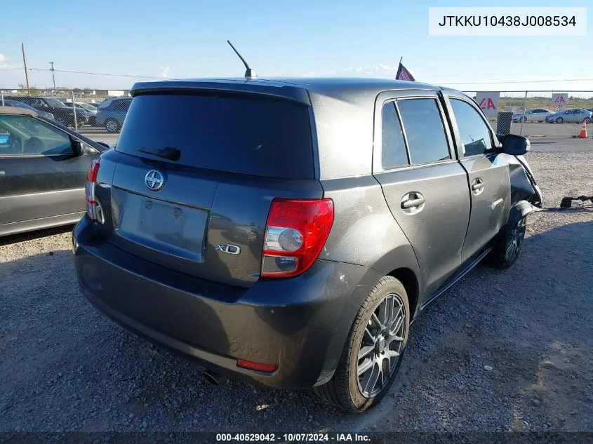 2008 Scion Xd VIN: JTKKU10438J008534 Lot: 40529042