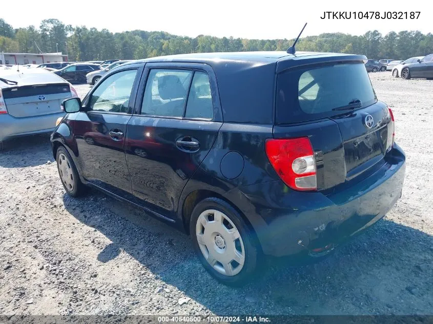 2008 Scion Xd VIN: JTKKU10478J032187 Lot: 40540500