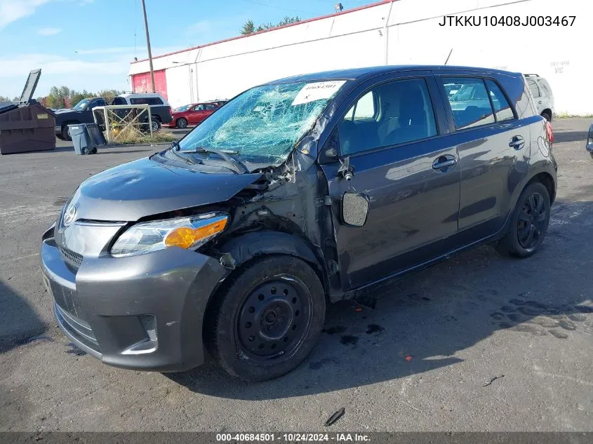 2008 Scion Xd VIN: JTKKU10408J003467 Lot: 40684501