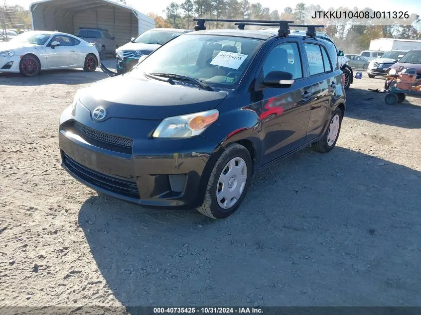 2008 Toyota Scion Xd VIN: JTKKU10408J011326 Lot: 40735425