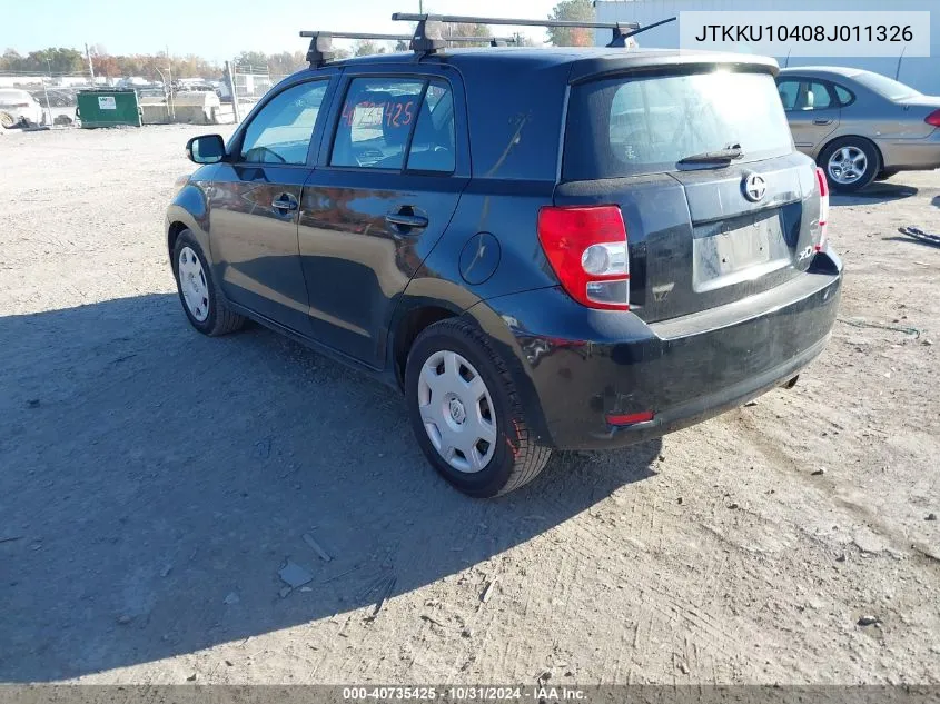 2008 Toyota Scion Xd VIN: JTKKU10408J011326 Lot: 40735425