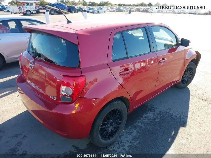 2008 Scion Xd VIN: JTKKU10428J010680 Lot: 40791811