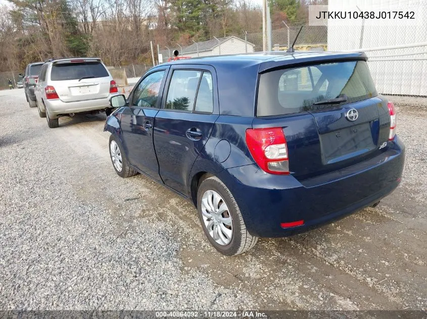 2008 Scion Xd VIN: JTKKU10438J017542 Lot: 40864092