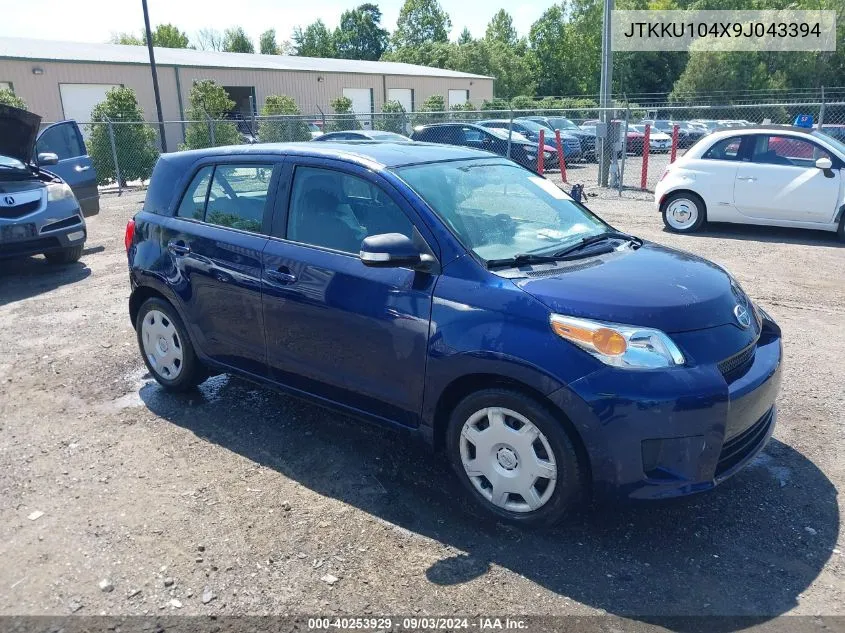 2009 Scion Xd VIN: JTKKU104X9J043394 Lot: 40253929