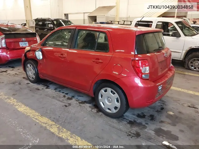 2009 Scion Xd VIN: JTKKU10439J034858 Lot: 40745141