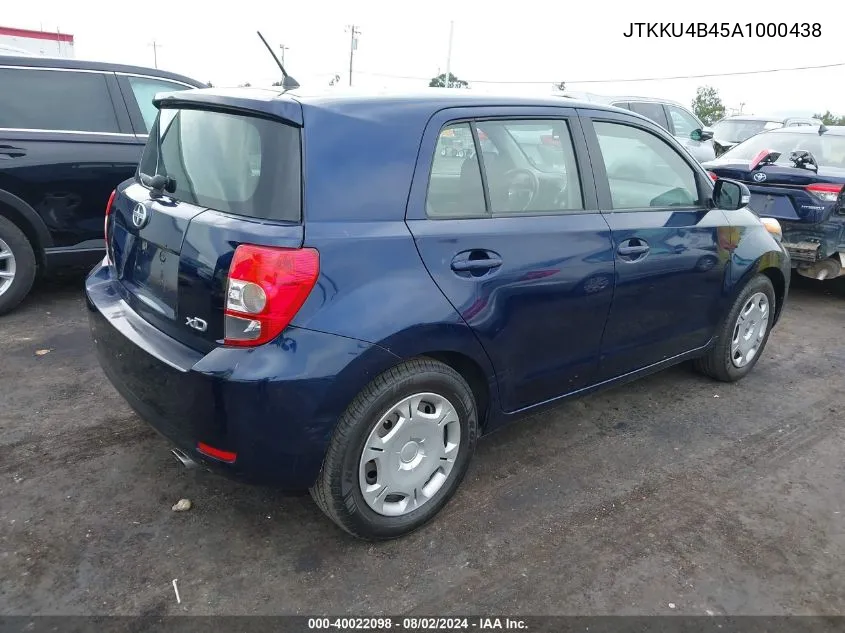 2010 Scion Xd VIN: JTKKU4B45A1000438 Lot: 40022098