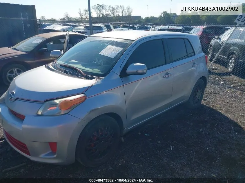 2010 Scion Xd VIN: JTKKU4B43A1002902 Lot: 40473562