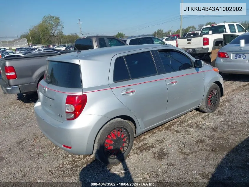 2010 Scion Xd VIN: JTKKU4B43A1002902 Lot: 40473562