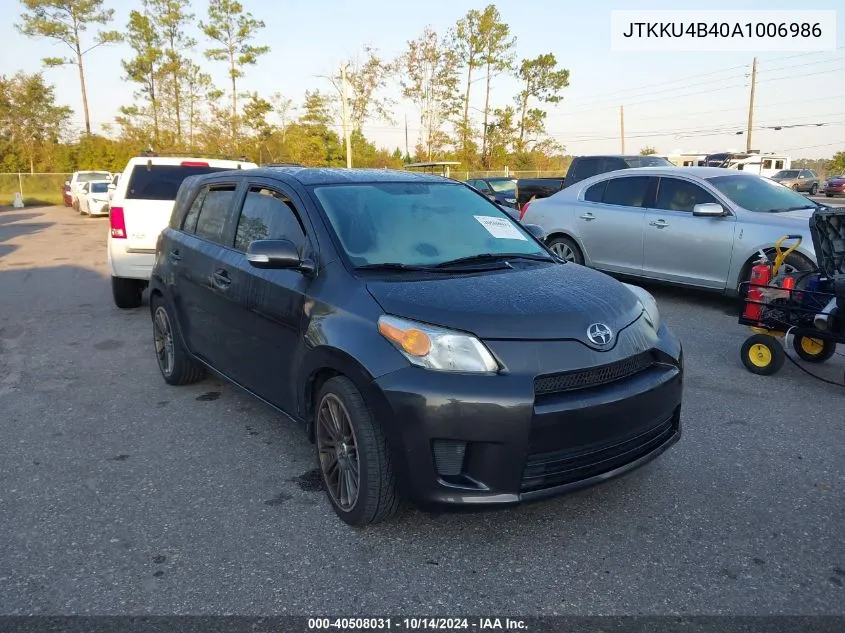 2010 Scion Xd VIN: JTKKU4B40A1006986 Lot: 40508031