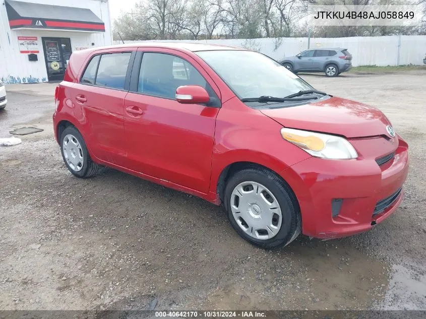 2010 Scion Xd VIN: JTKKU4B48AJ058849 Lot: 40642170