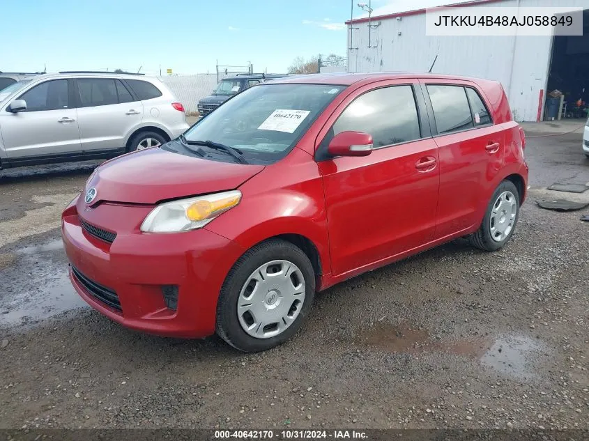 2010 Scion Xd VIN: JTKKU4B48AJ058849 Lot: 40642170