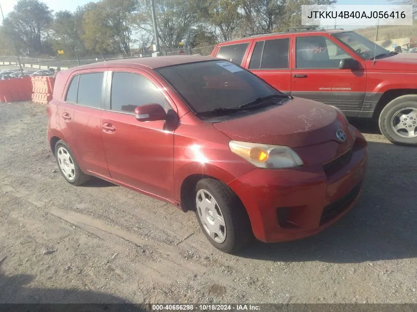 2010 Scion Xd VIN: JTKKU4B40AJ056416 Lot: 40656298