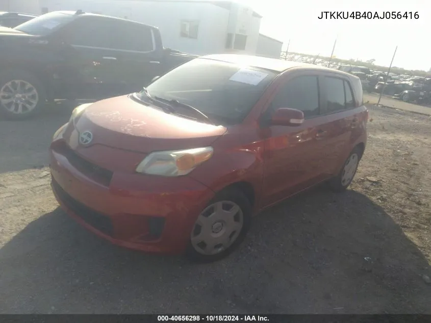 2010 Scion Xd VIN: JTKKU4B40AJ056416 Lot: 40656298