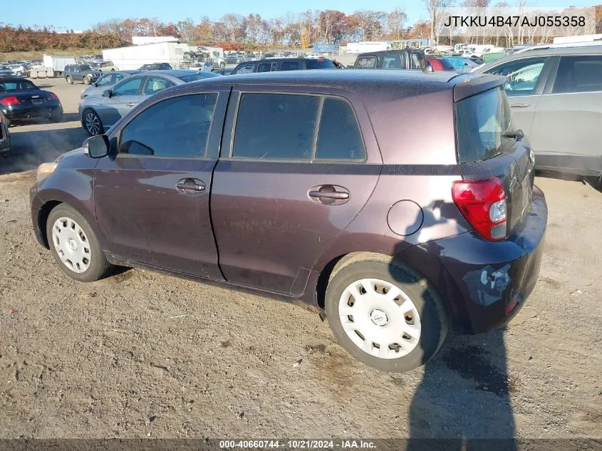 2010 Scion Xd VIN: JTKKU4B47AJ055358 Lot: 40660744