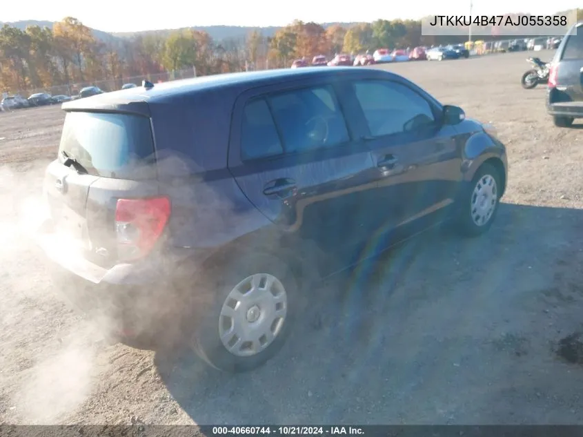 2010 Scion Xd VIN: JTKKU4B47AJ055358 Lot: 40660744