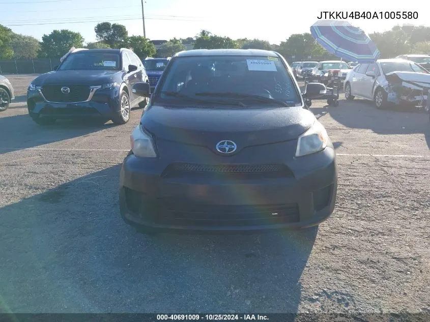 2010 Scion Xd VIN: JTKKU4B40A1005580 Lot: 40691009