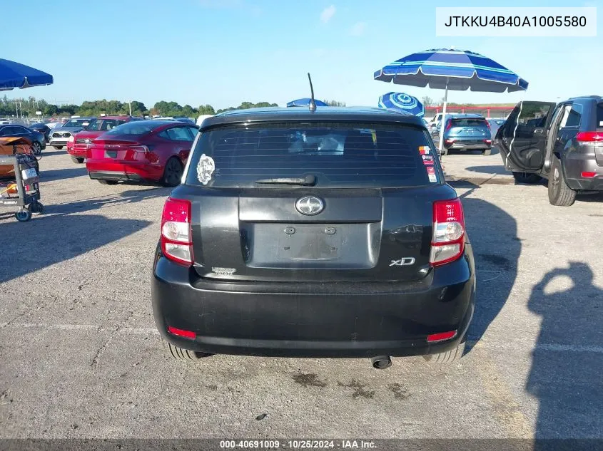 2010 Scion Xd VIN: JTKKU4B40A1005580 Lot: 40691009