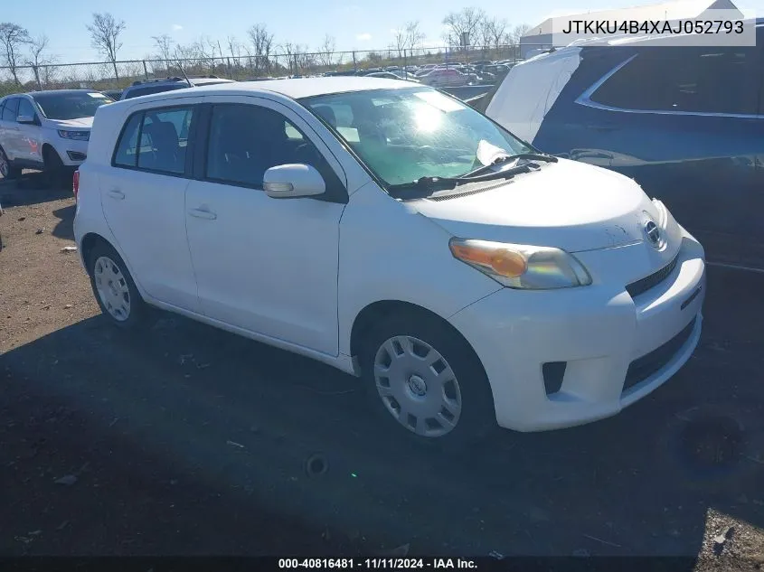 2010 Scion Xd VIN: JTKKU4B4XAJ052793 Lot: 40816481