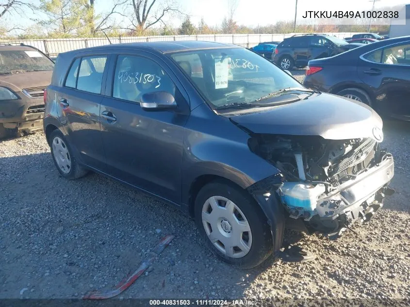 2010 Scion Xd VIN: JTKKU4B49A1002838 Lot: 40831503