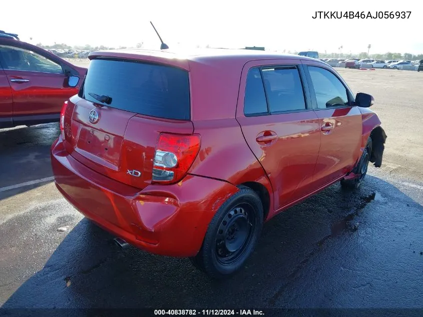 2010 Scion Xd VIN: JTKKU4B46AJ056937 Lot: 40838782