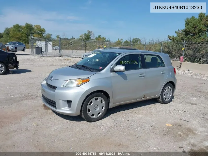 2011 Scion Xd VIN: JTKKU4B40B1013230 Lot: 40335756