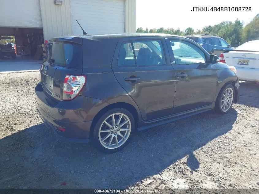 2011 Scion Xd Release Series 3.0 VIN: JTKKU4B48B1008728 Lot: 40672104