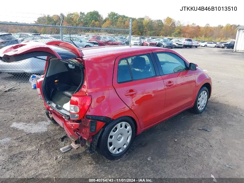 2011 Scion Xd VIN: JTKKU4B46B1013510 Lot: 40754743