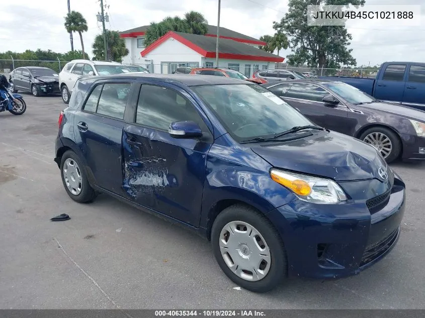 2012 Scion Xd VIN: JTKKU4B45C1021888 Lot: 40635344