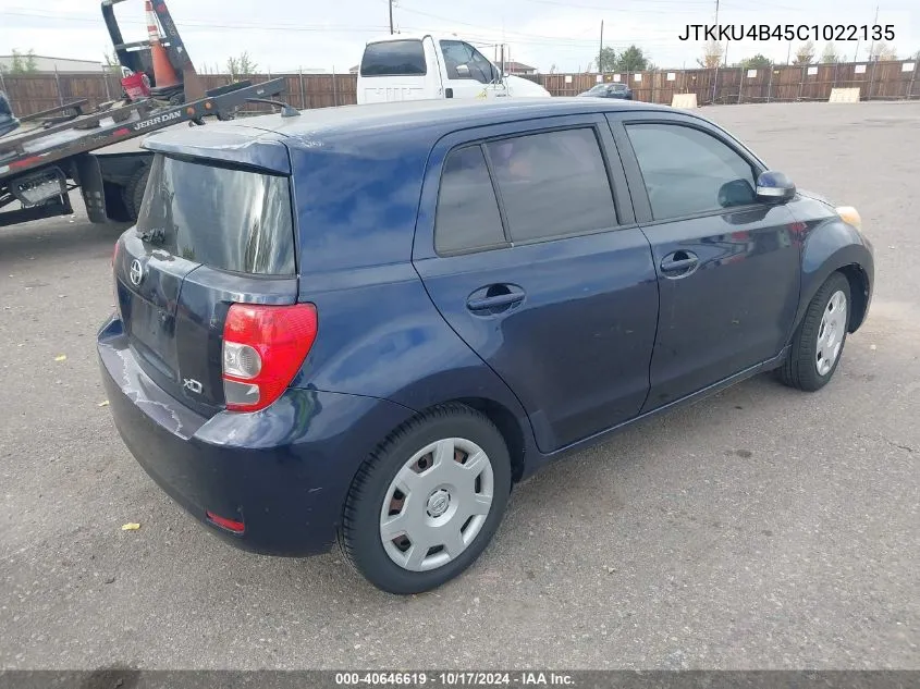 JTKKU4B45C1022135 2012 Scion Xd