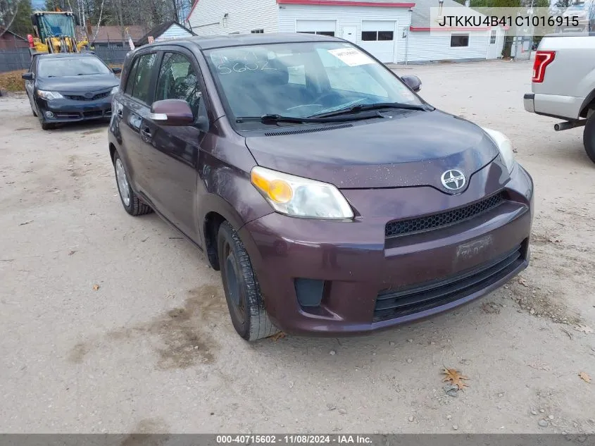 2012 Scion Xd VIN: JTKKU4B41C1016915 Lot: 40715602