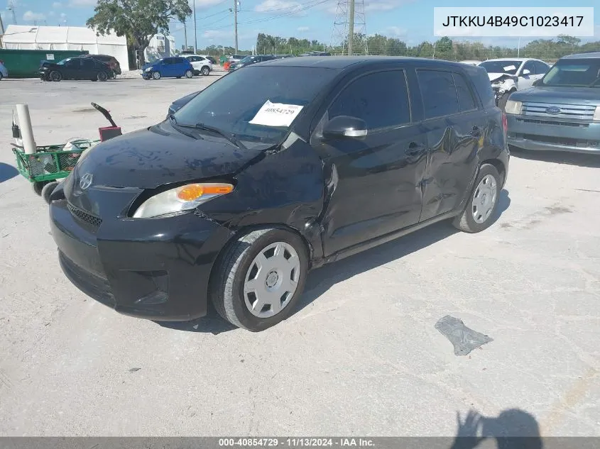 2012 Scion Xd VIN: JTKKU4B49C1023417 Lot: 40854729