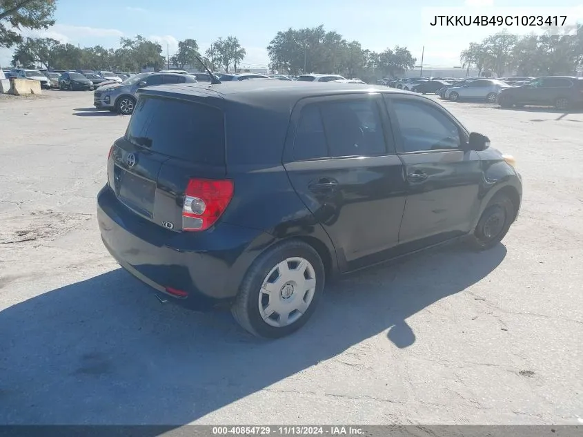 2012 Scion Xd VIN: JTKKU4B49C1023417 Lot: 40854729