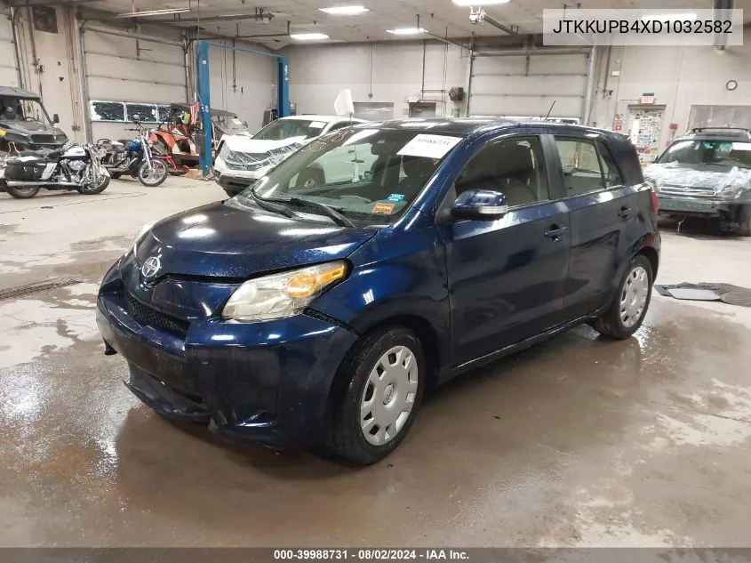 2013 Scion Xd VIN: JTKKUPB4XD1032582 Lot: 39988731