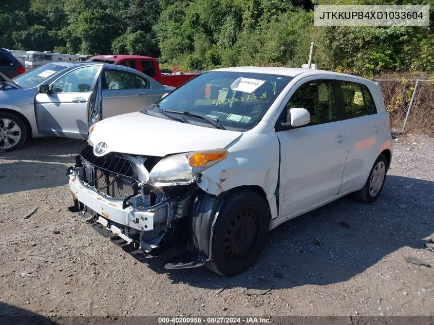 2013 Scion Xd VIN: JTKKUPB4XD1033604 Lot: 40200958