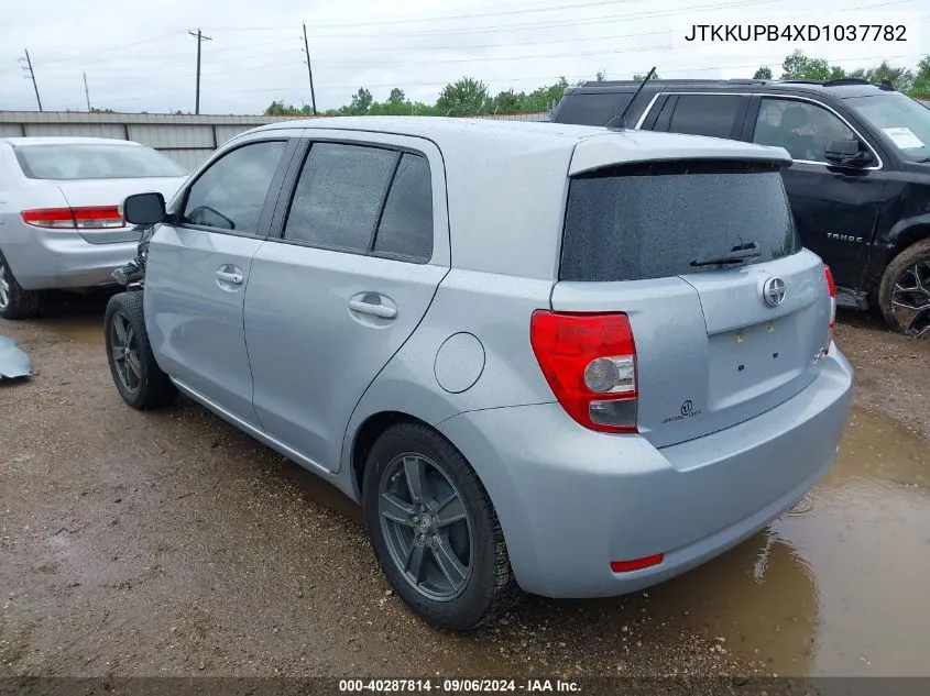 2013 Scion Xd 10 Series VIN: JTKKUPB4XD1037782 Lot: 40287814