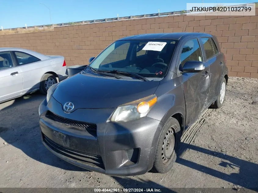 2013 Scion Xd VIN: JTKKUPB42D1032799 Lot: 40442961