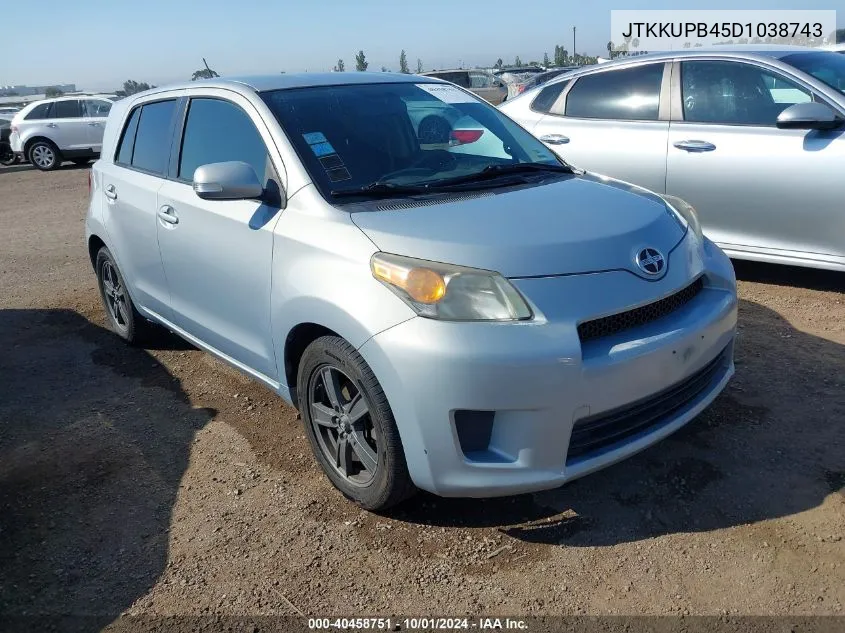 JTKKUPB45D1038743 2013 Scion Xd 10 Series