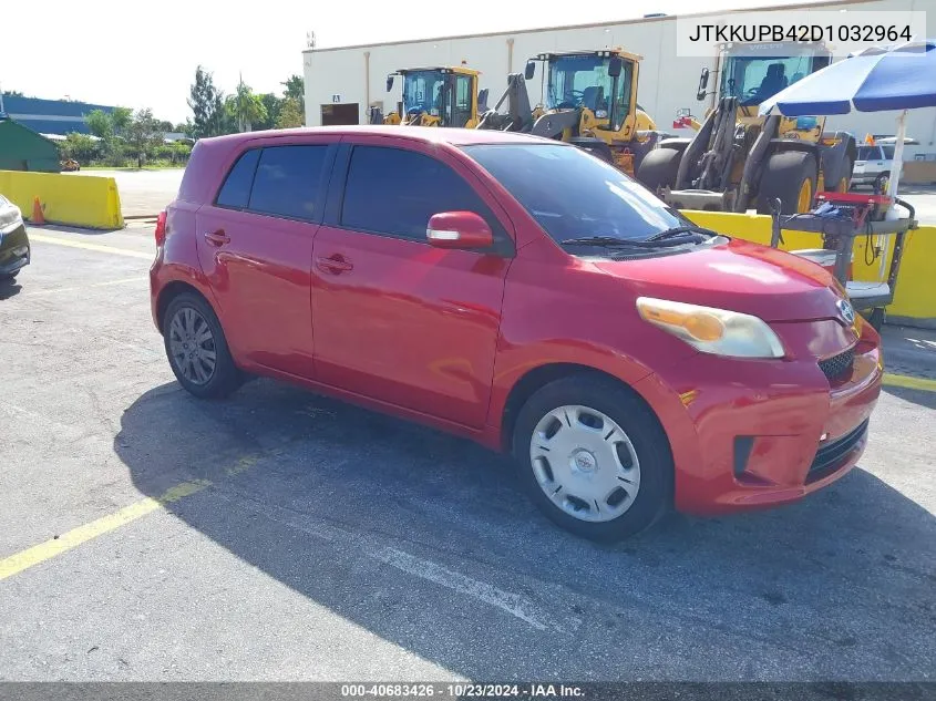 2013 Scion Xd VIN: JTKKUPB42D1032964 Lot: 40683426