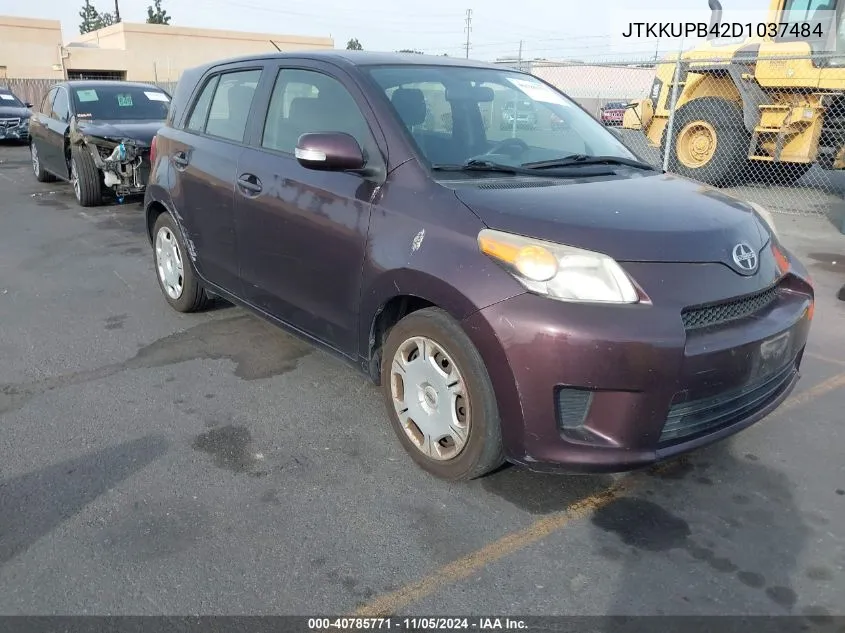 2013 Scion Xd VIN: JTKKUPB42D1037484 Lot: 40785771