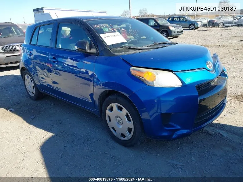 2013 Scion Xd VIN: JTKKUPB45D1030187 Lot: 40819876