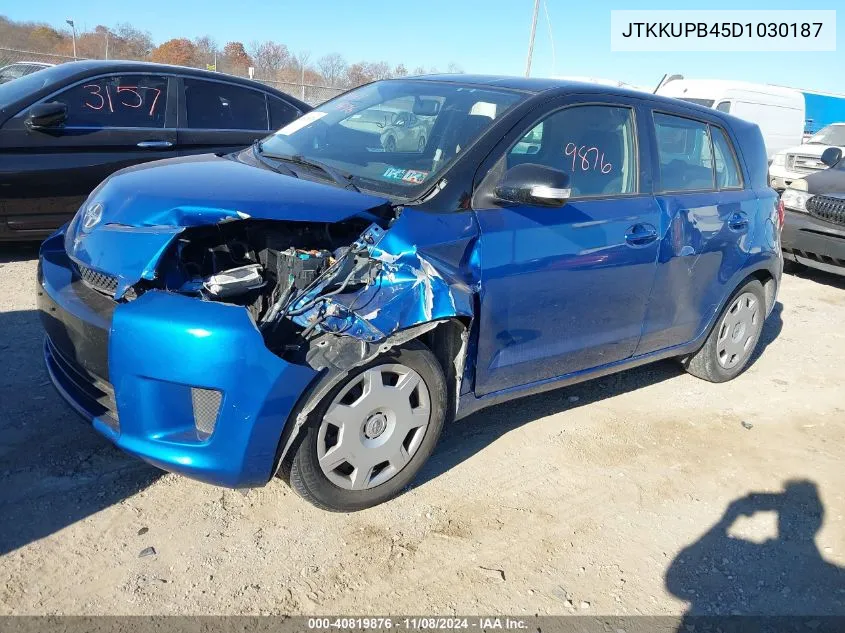 2013 Scion Xd VIN: JTKKUPB45D1030187 Lot: 40819876