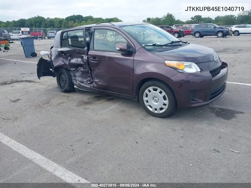 2014 Scion Xd VIN: JTKKUPB45E1040719 Lot: 40273910