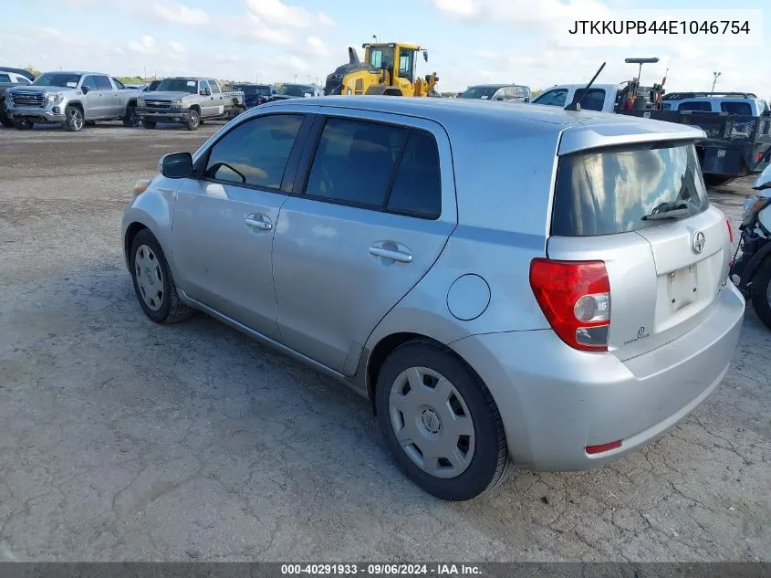 2014 Scion Xd VIN: JTKKUPB44E1046754 Lot: 40291933