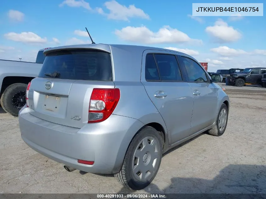 2014 Scion Xd VIN: JTKKUPB44E1046754 Lot: 40291933