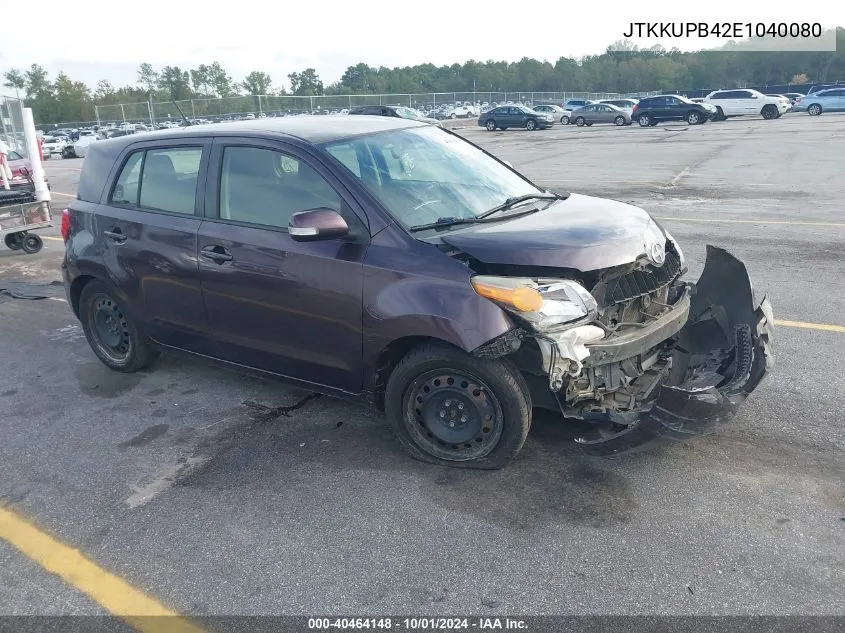 2014 Scion Xd VIN: JTKKUPB42E1040080 Lot: 40464148