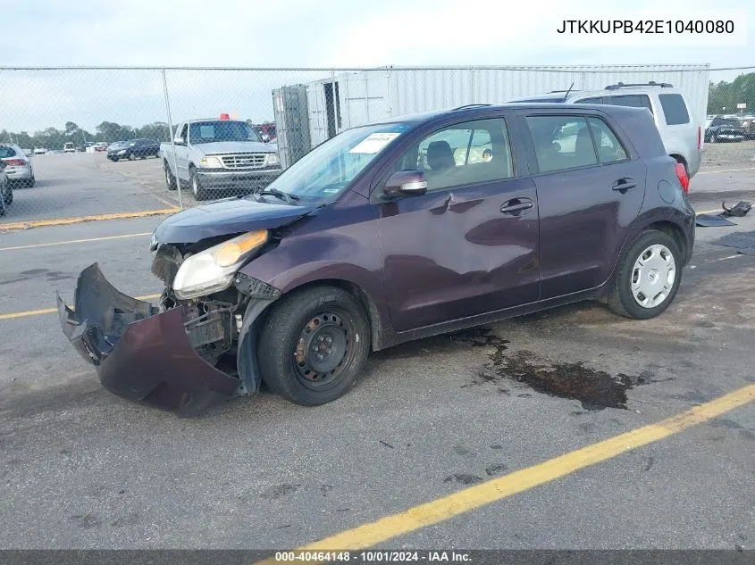 2014 Scion Xd VIN: JTKKUPB42E1040080 Lot: 40464148